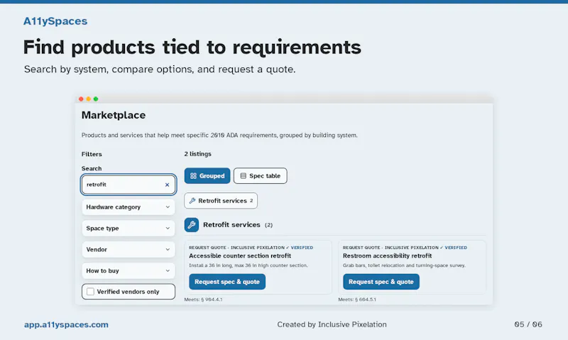 A11ySpaces screenshot 7