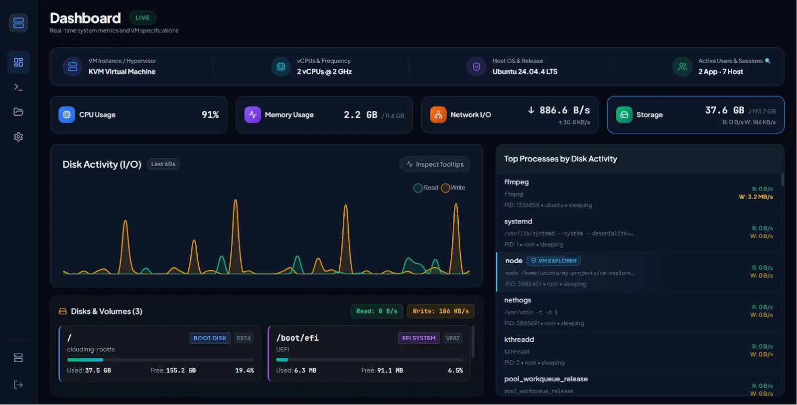 VM Explorer screenshot 1