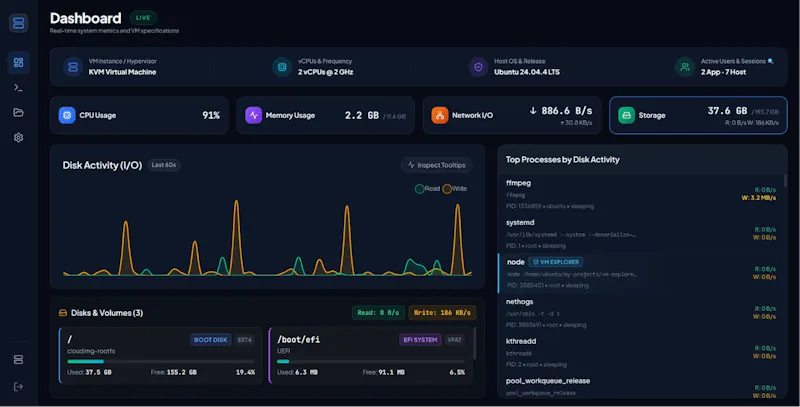 VM Explorer screenshot 1