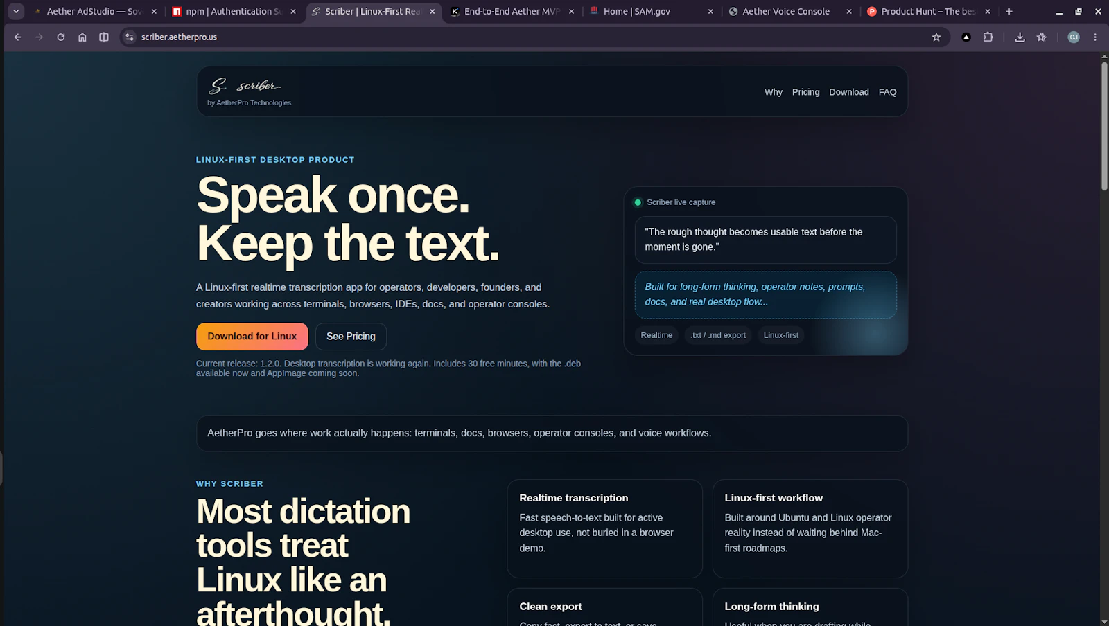 Scriber screenshot 2