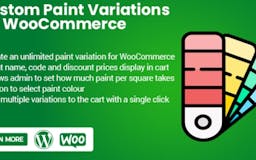 Custom Paint Variation for Woocommerce media 1