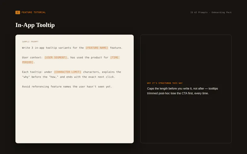 15 Prompts 2 Cut SaaS Onboarding in 1/2 screenshot 2