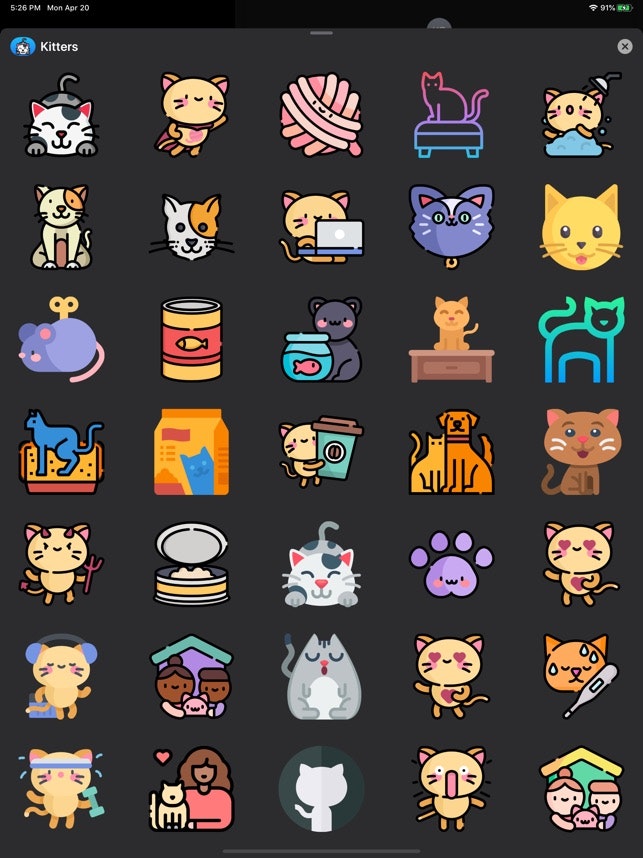Kitters! iMessage Cat Stickers -AppStore gallery image