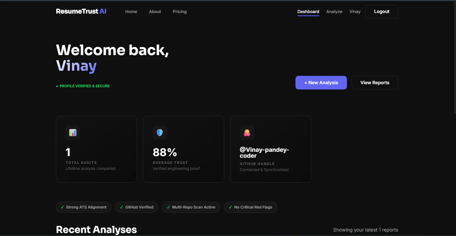 ResumeTrust AI screenshot 2