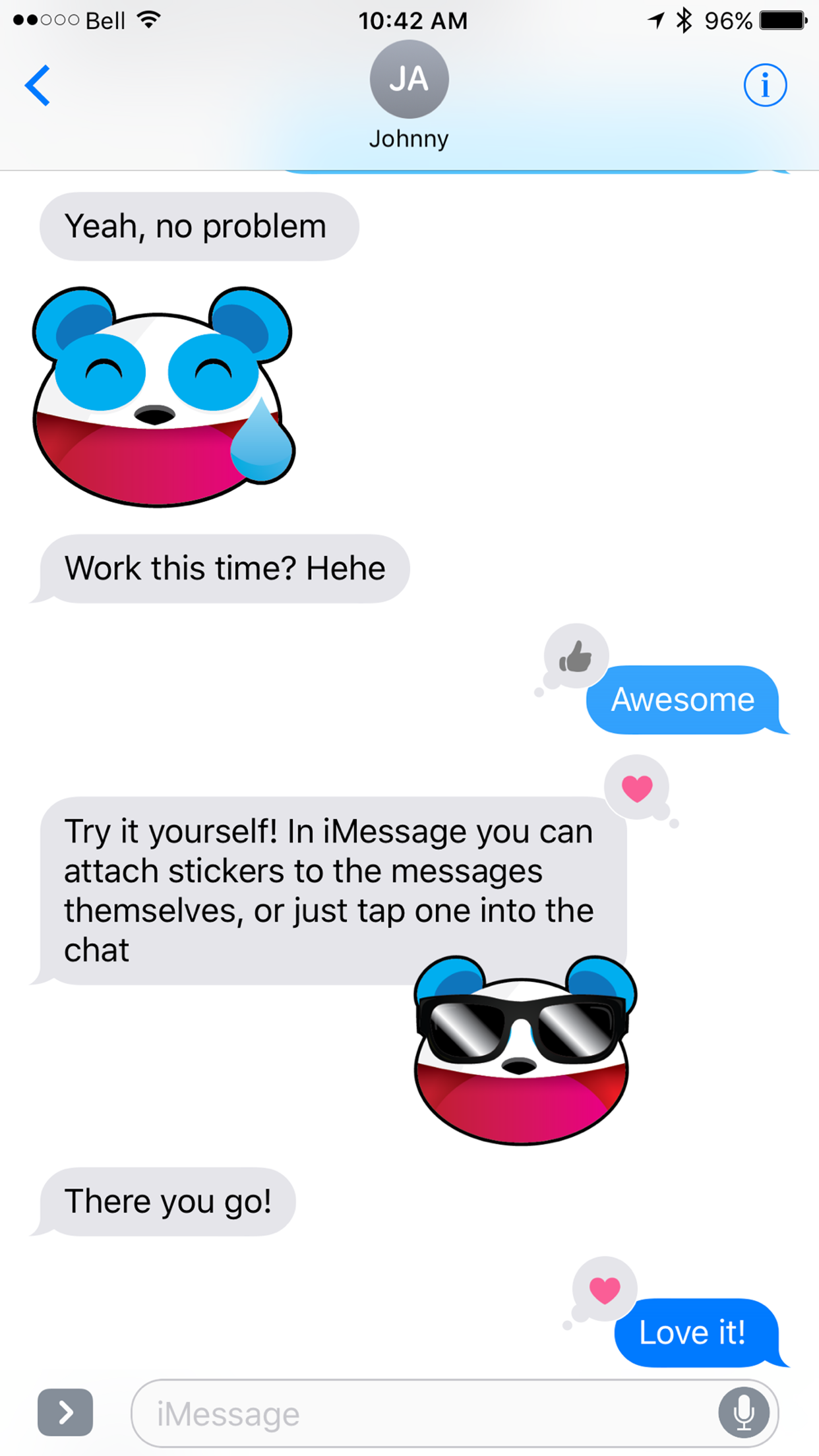 Go Panda! Stickers gallery image