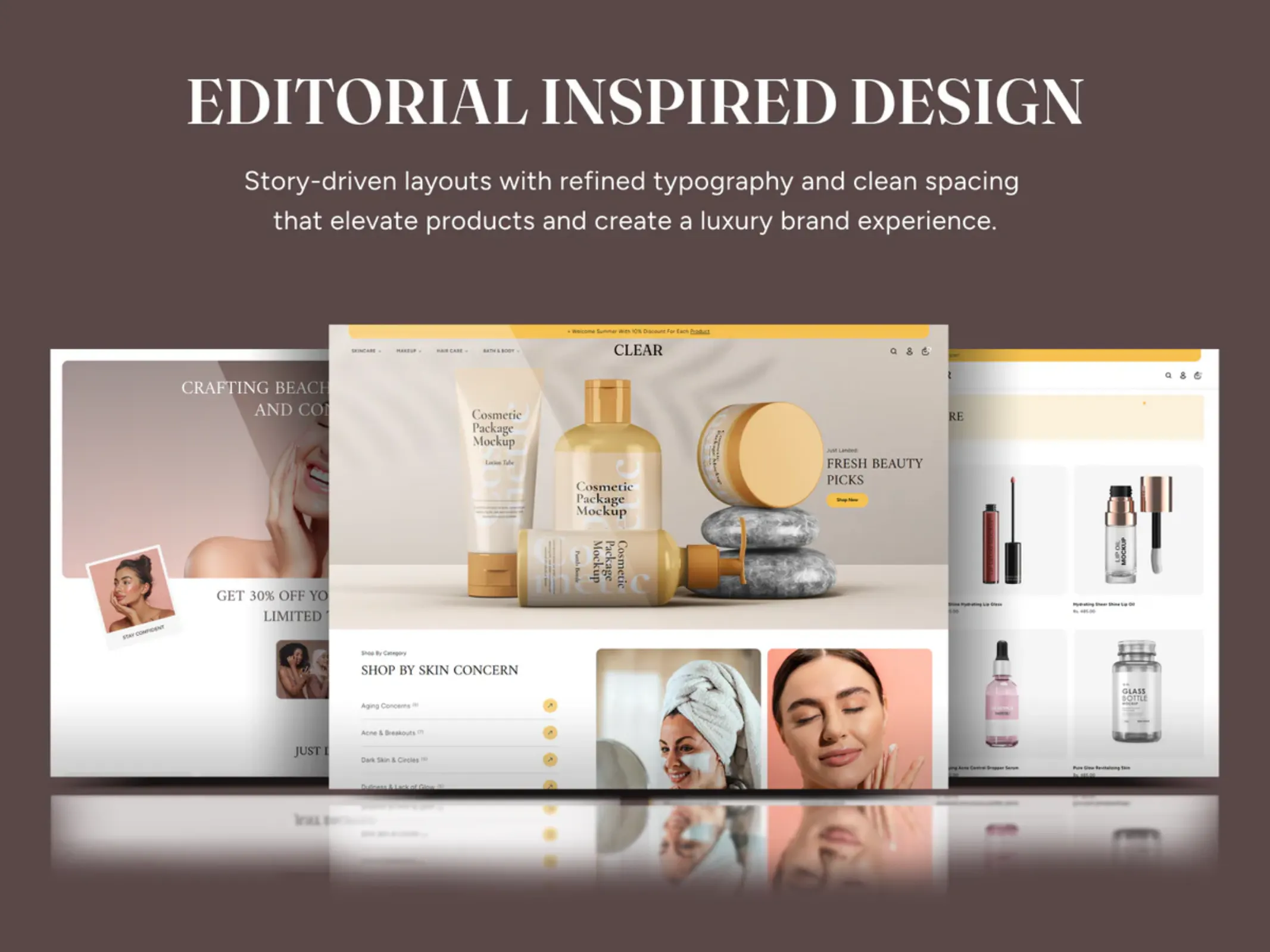 Clear Cosmetic Shopify Theme gallery image