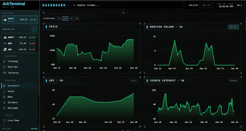 Arbterminal screenshot 2