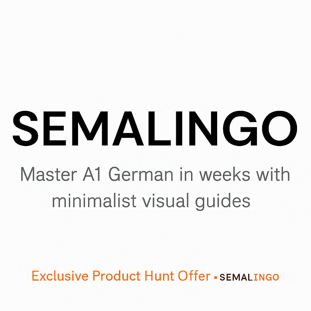 SEMALINGO –A1 German Grammar Starter Kit gallery image