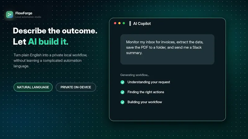 FlowForge screenshot 1 (video preview)