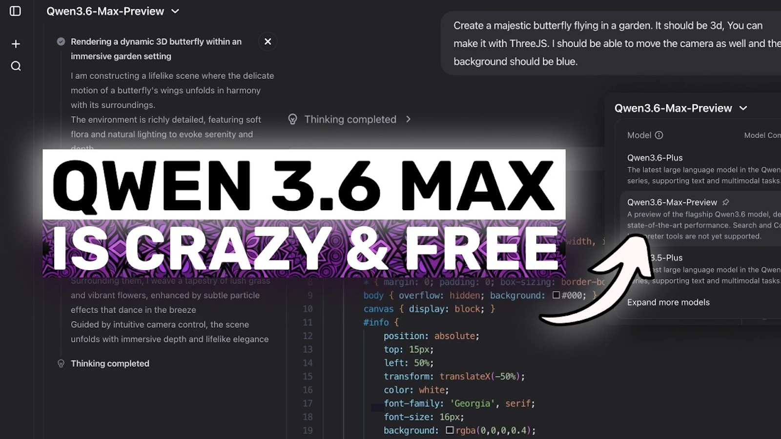 Qwen3.6-Max-Preview screenshot 1 (video preview)