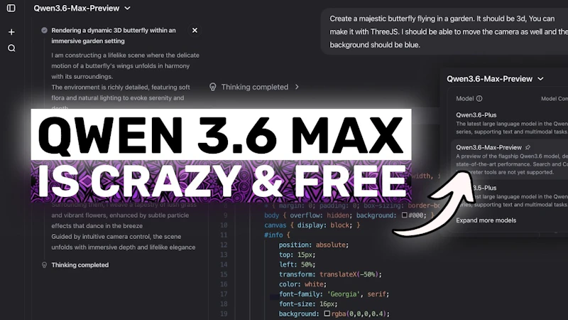 Qwen3.6-Max-Preview screenshot 1 (video preview)