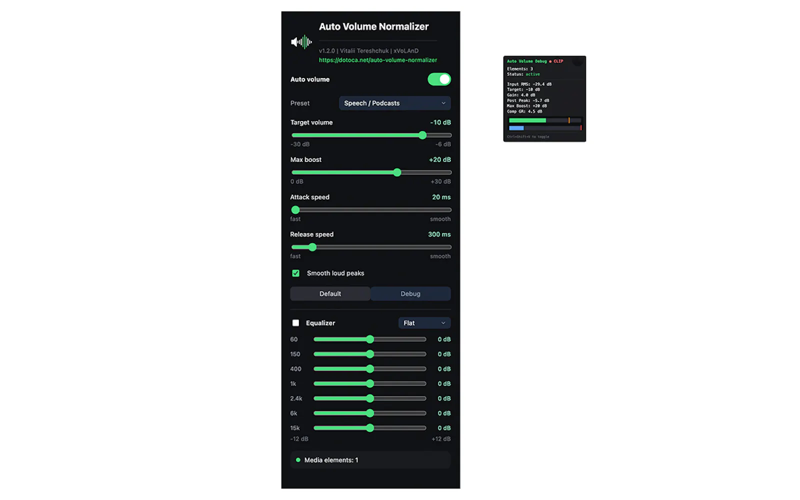 Auto Volume Normalizer screenshot 1