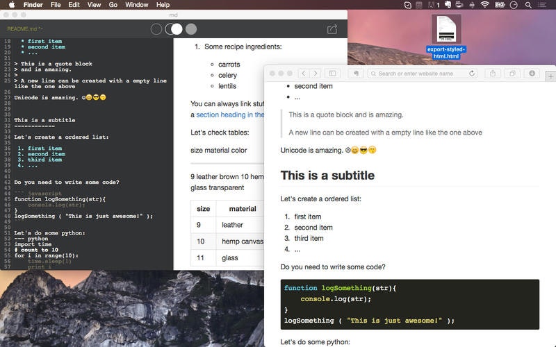 md - Markdown writing App gallery image