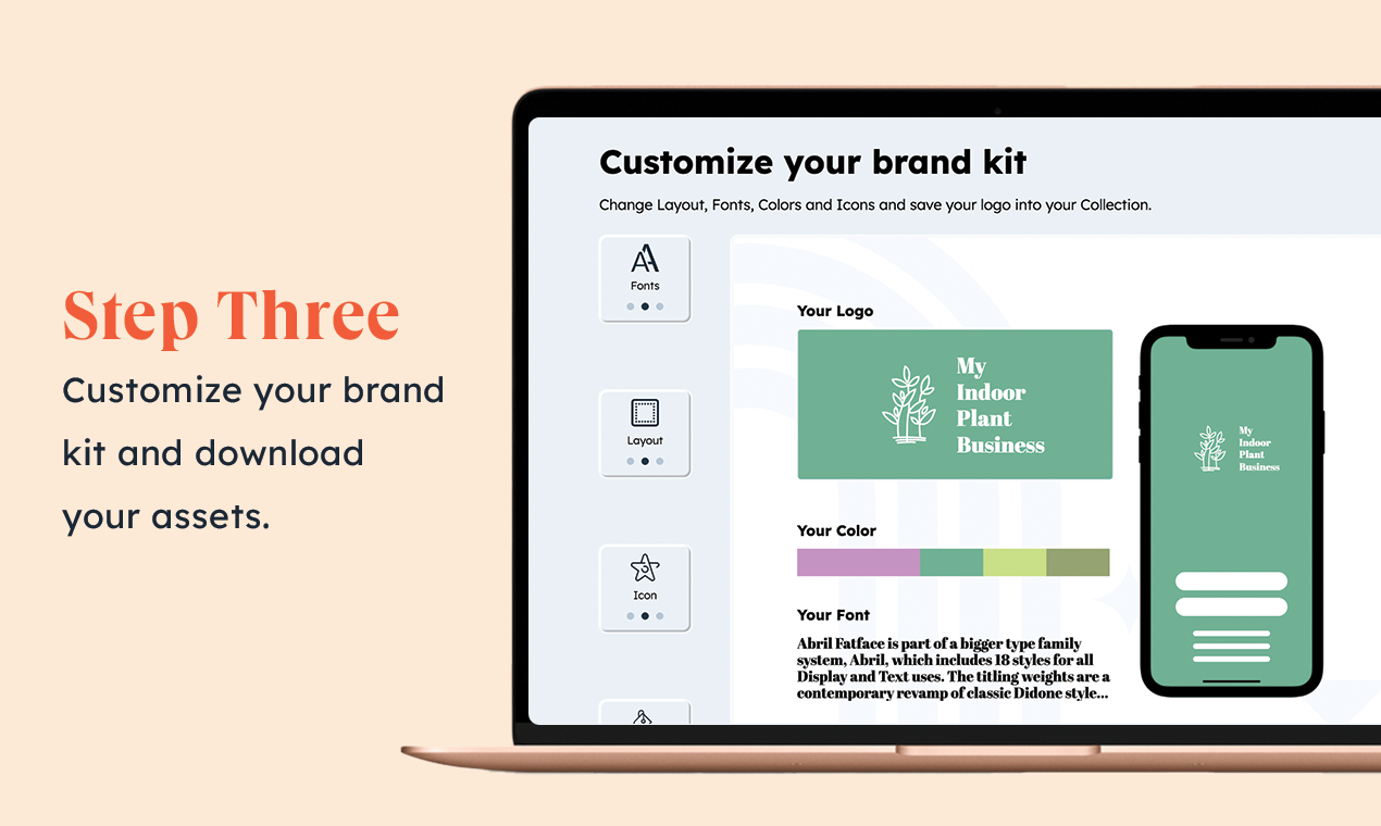 Média Générateur de kit de marque - Générez un logo et d'autres actifs de marque en quelques minutes! 4