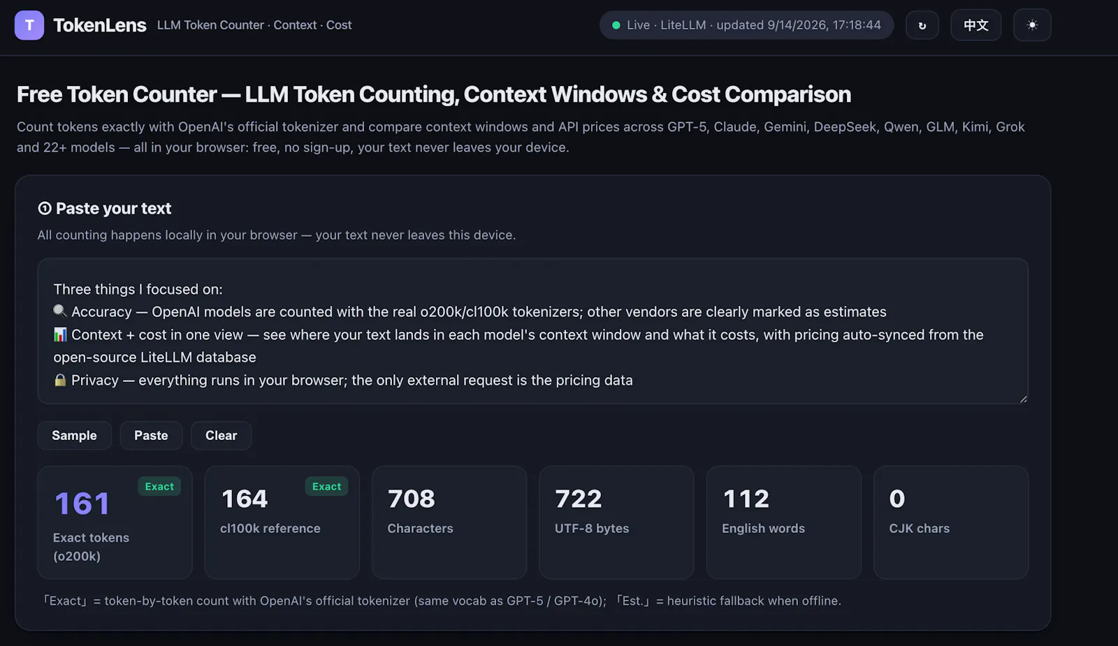 TokenLens screenshot 1