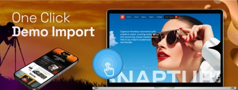 Photography WordPress Website Theme screenshot 12