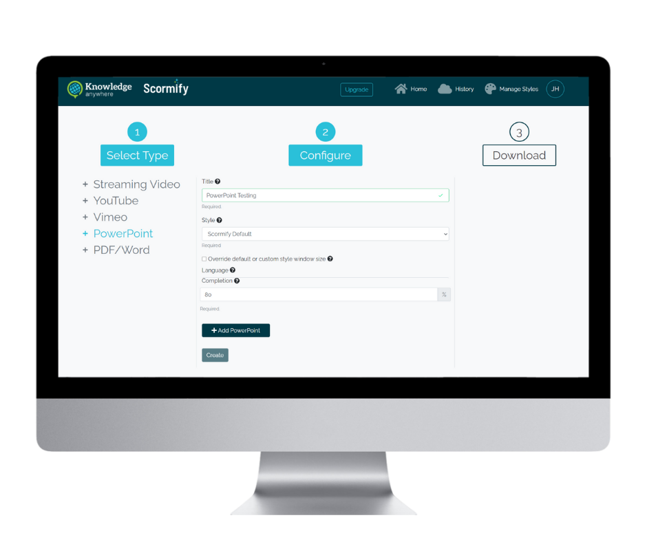 وسائط scormify - أداة تحويل SCORM الفورية 2