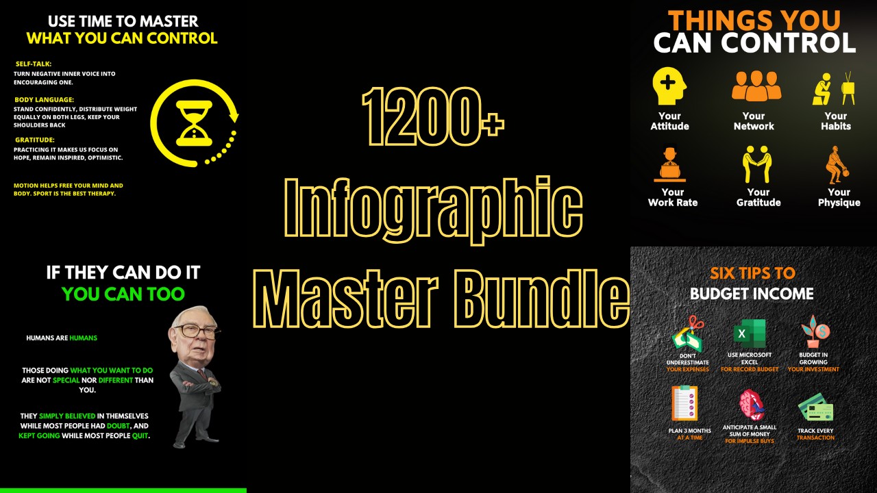 Infographic Master Bundle: 1200+ PNGs media 1