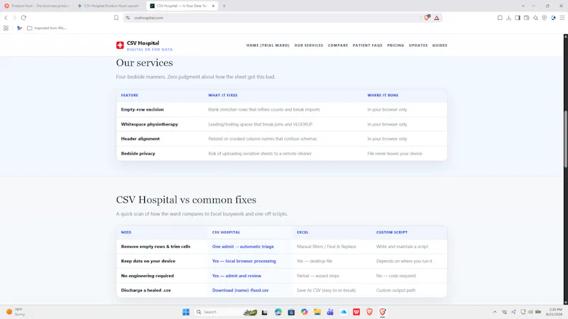 CSV Hospital screenshot 3