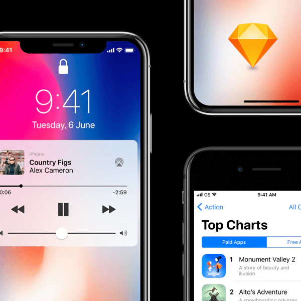 iOS 11 GUI for iPhone X and iPhone 8