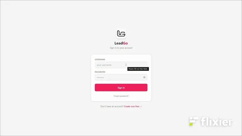 LeadGo CRM screenshot 1 (video preview)