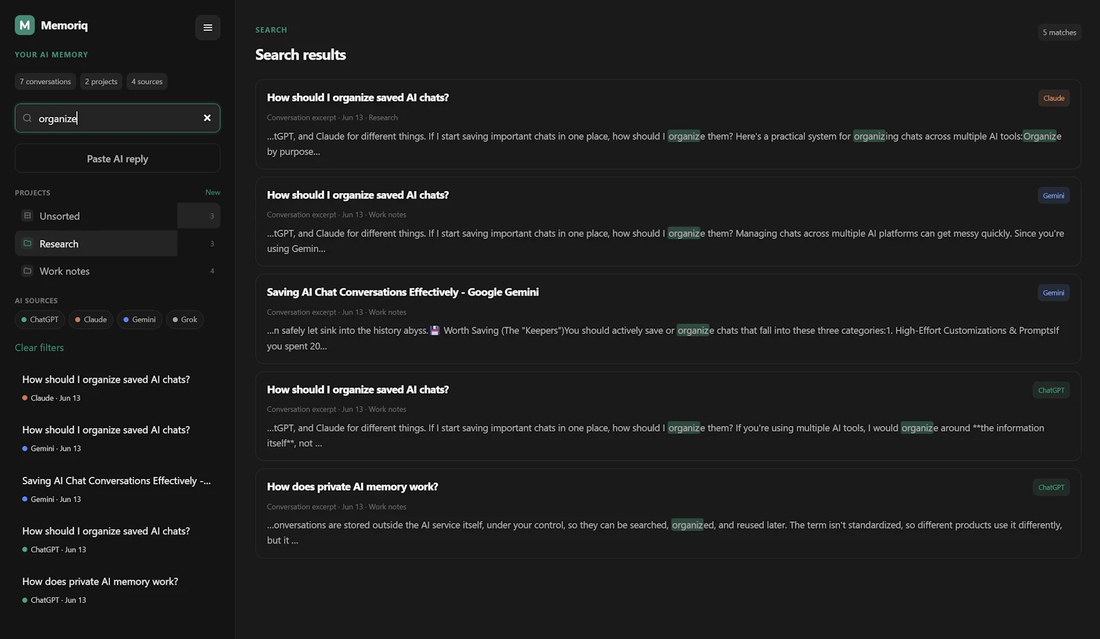 Memoriq screenshot 6