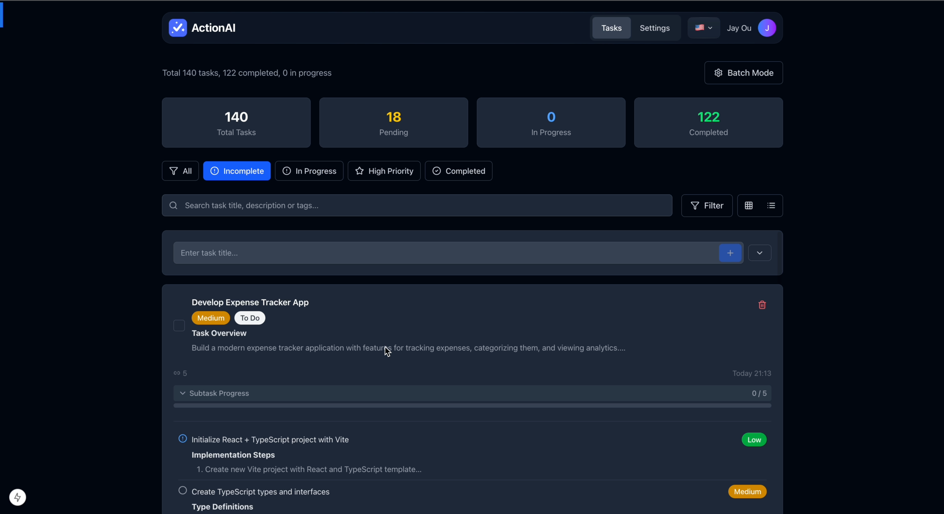 Média Actionai - Le gestionnaire de tâches construit pour les workflows de codage AI 3