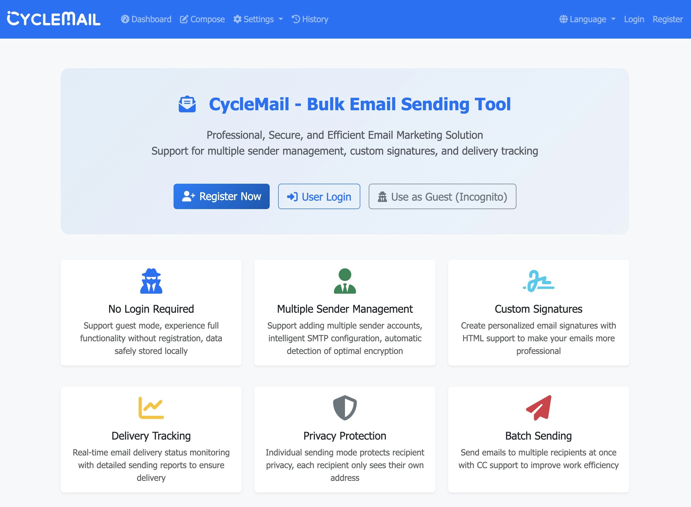 Média Cyclemail - Outil d'envoi d'e-mails en vrac 1