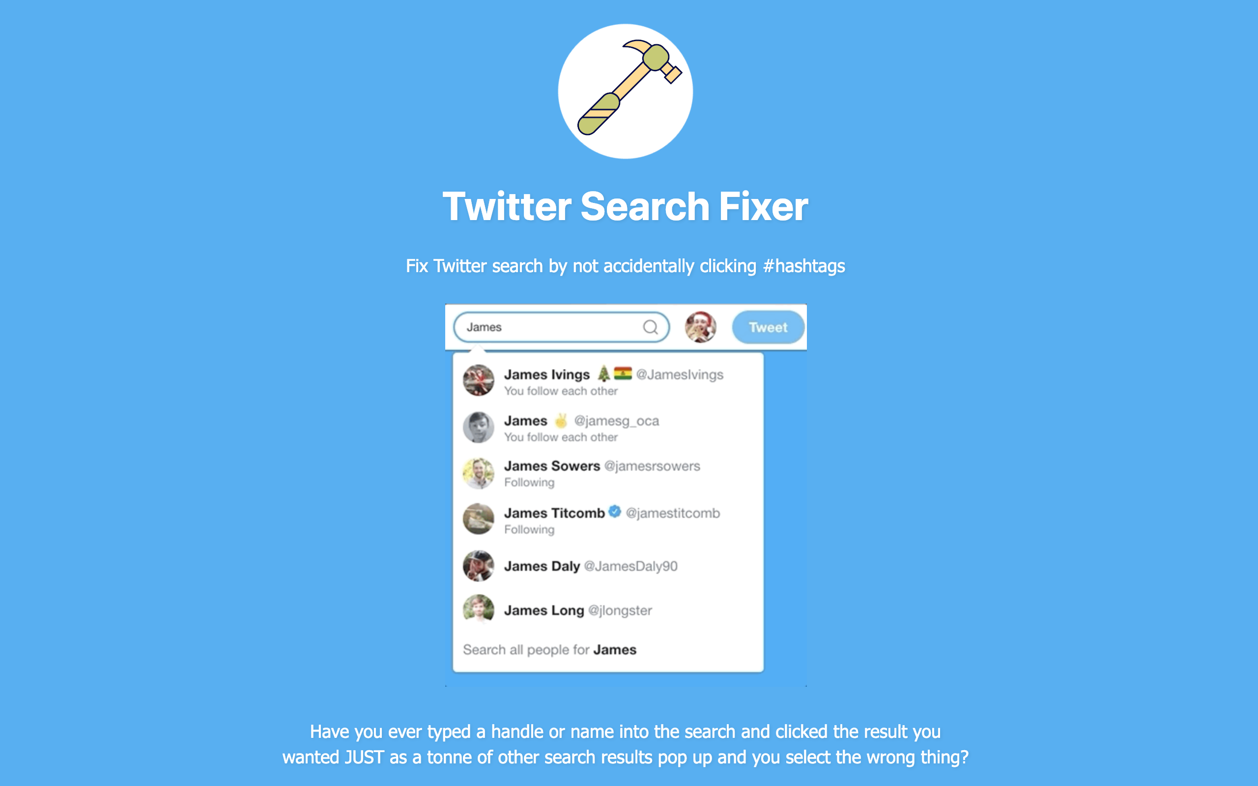 Twitter Search Fixer gallery image