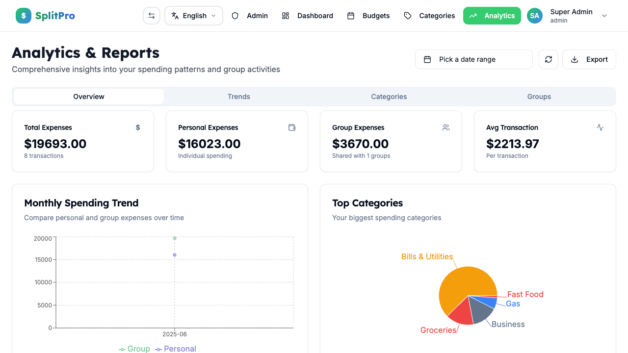 SplitPro - Complete Expense Management gallery image