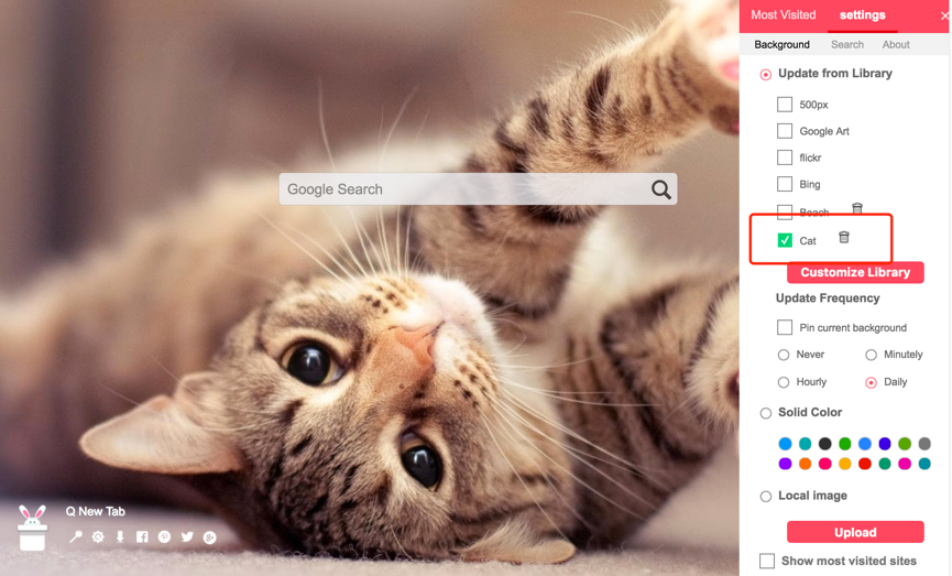 PP New Tab - Chrome Extension gallery image