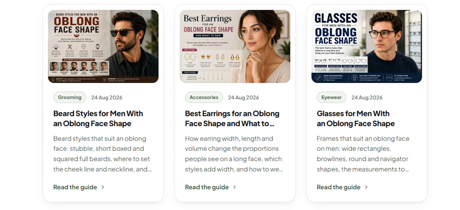 Oblong Face Shape screenshot 4