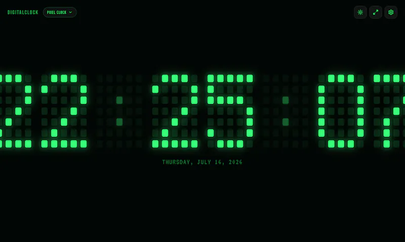Digital Clock Online screenshot 3