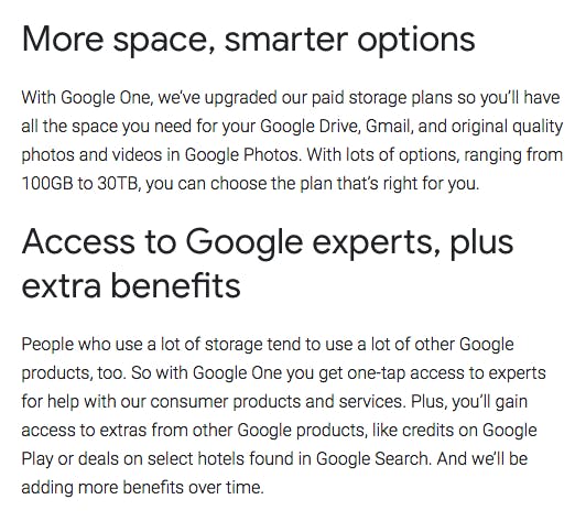 Google One media 1
