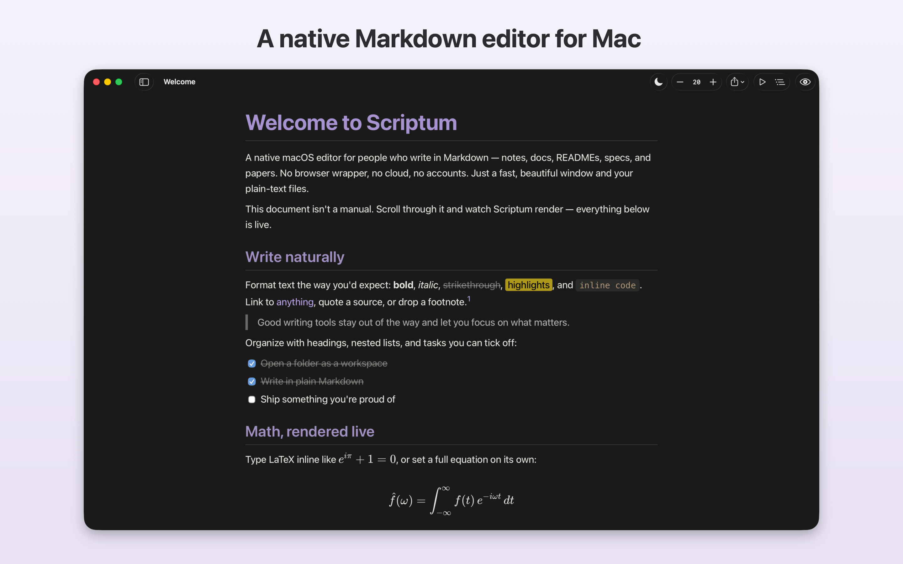 Scriptum gallery image