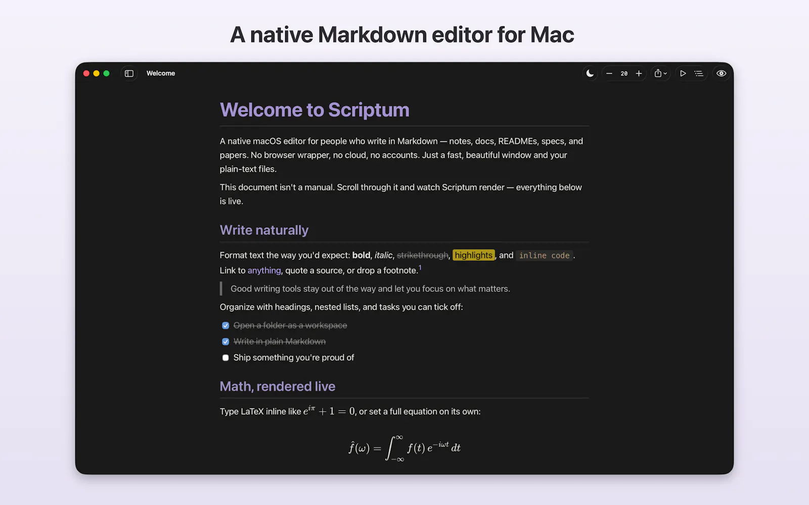 Scriptum screenshot 1