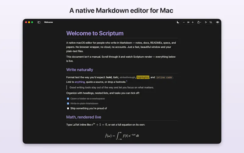 Scriptum screenshot 1