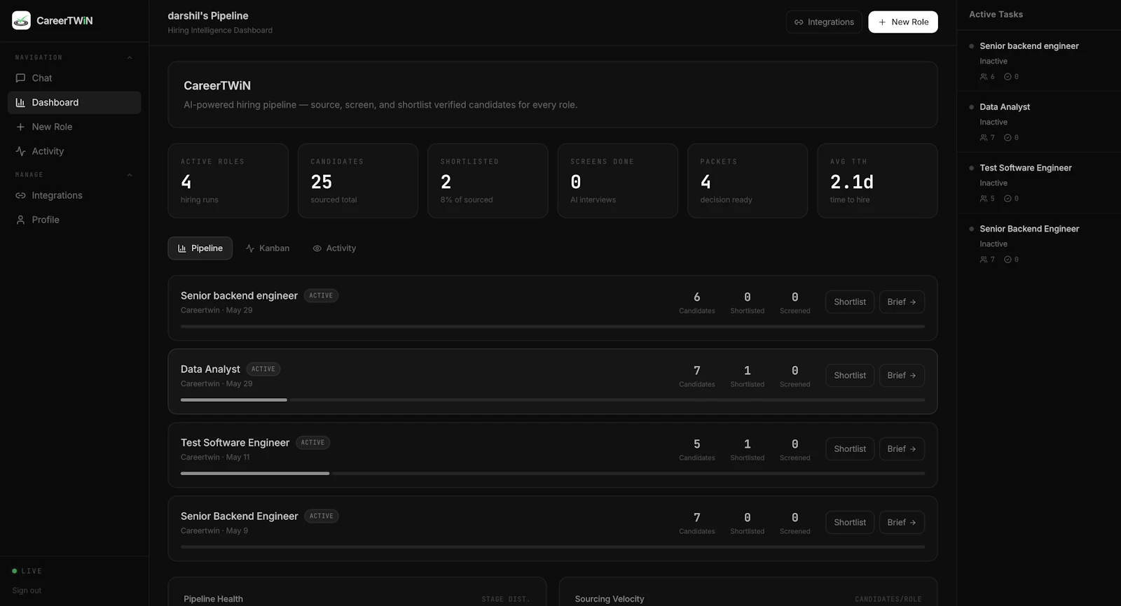 CareerTWiN screenshot 1