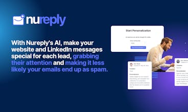 Interfaz de Nureply que muestra opciones de personalización para secuencias de correo electrónico.