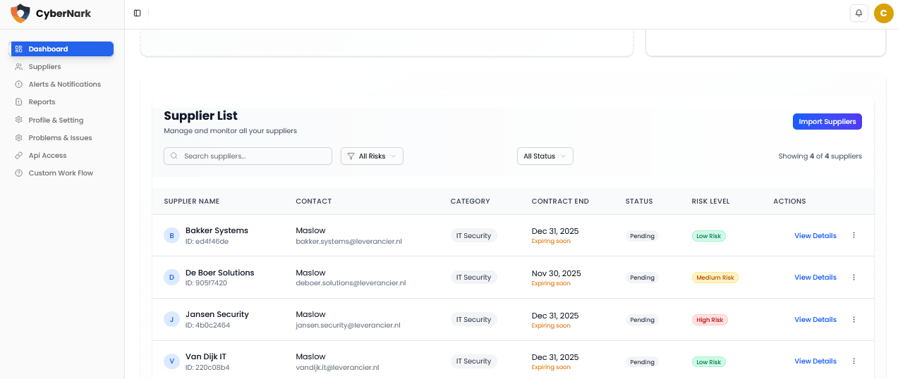 CyberNark - Screenshot 2 showing product features and functionality