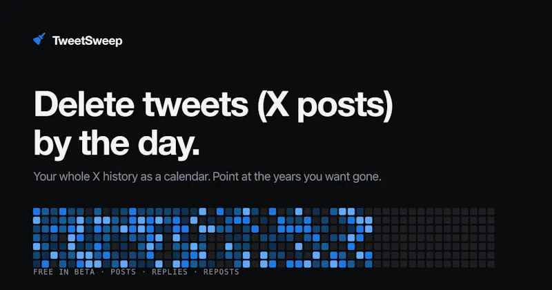 TweetSweep screenshot 1