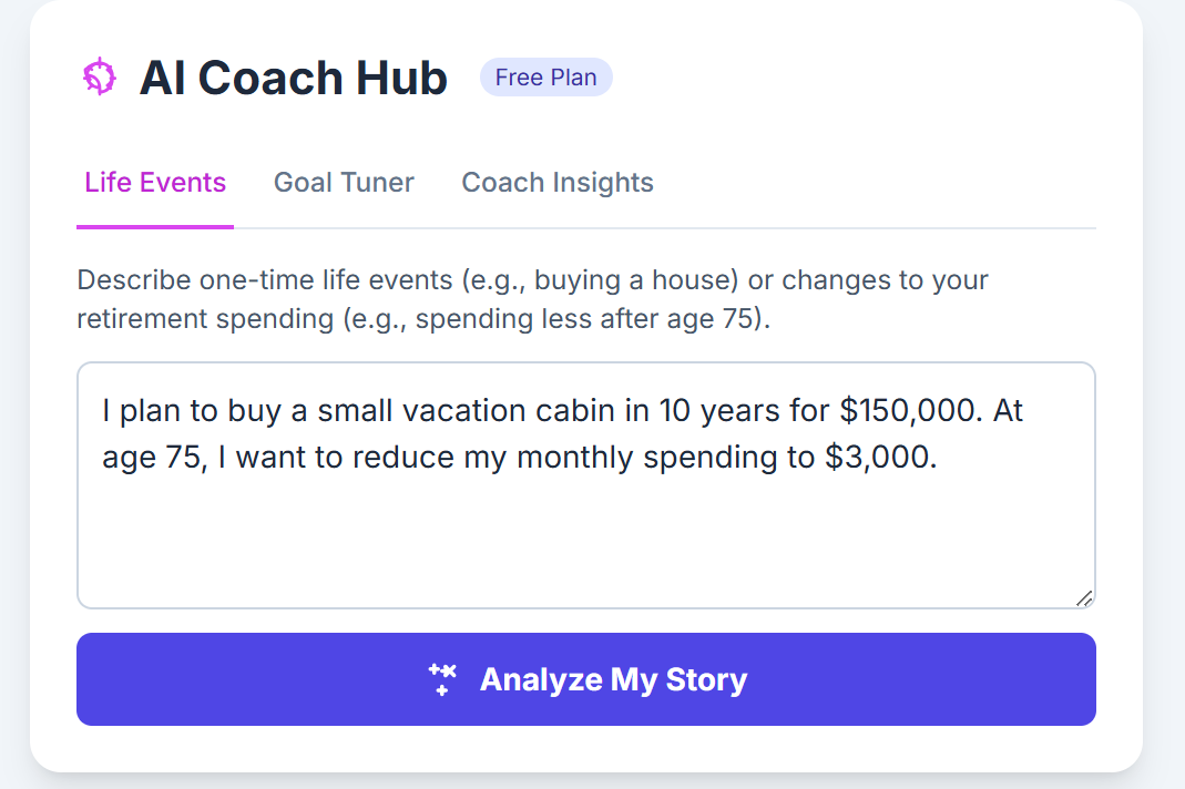 Retirement Wise AI Coach - Screenshot 3 showing product features and functionality