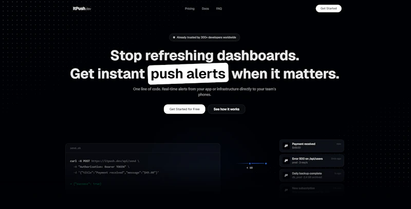 Itpush.dev screenshot 2