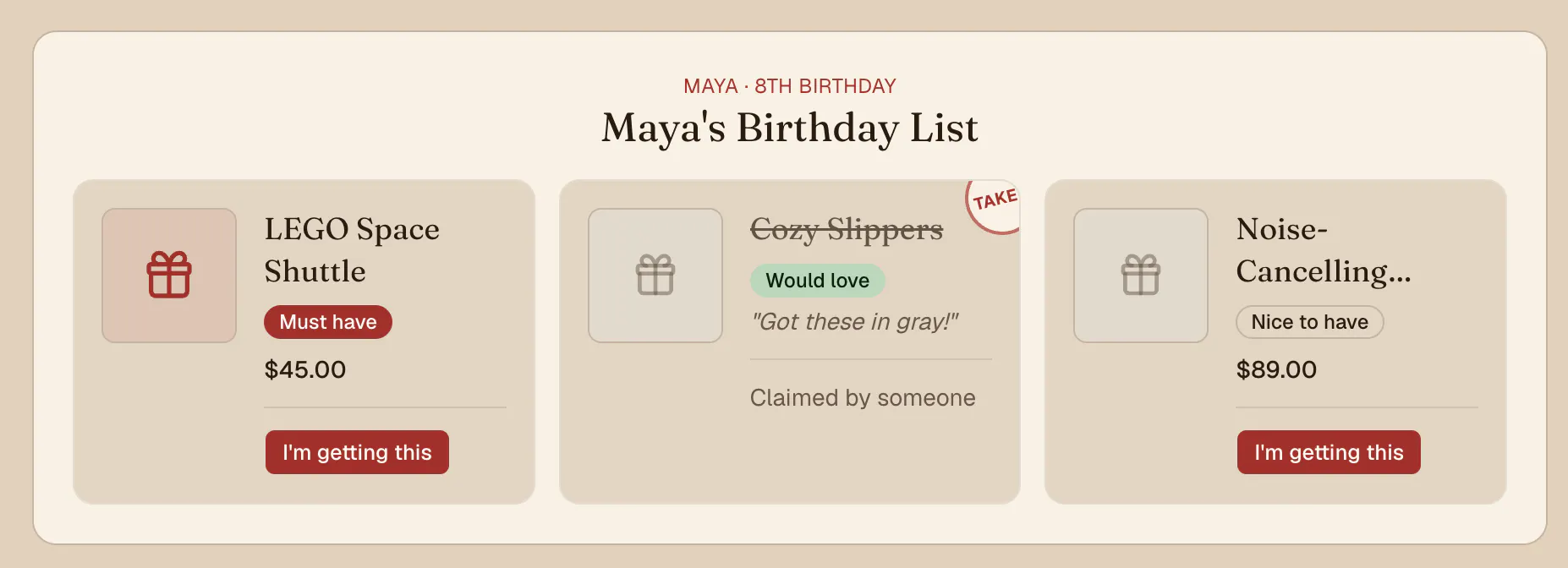Which Wish List gallery image