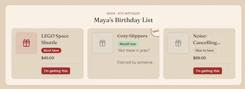 Which Wish List screenshot 2