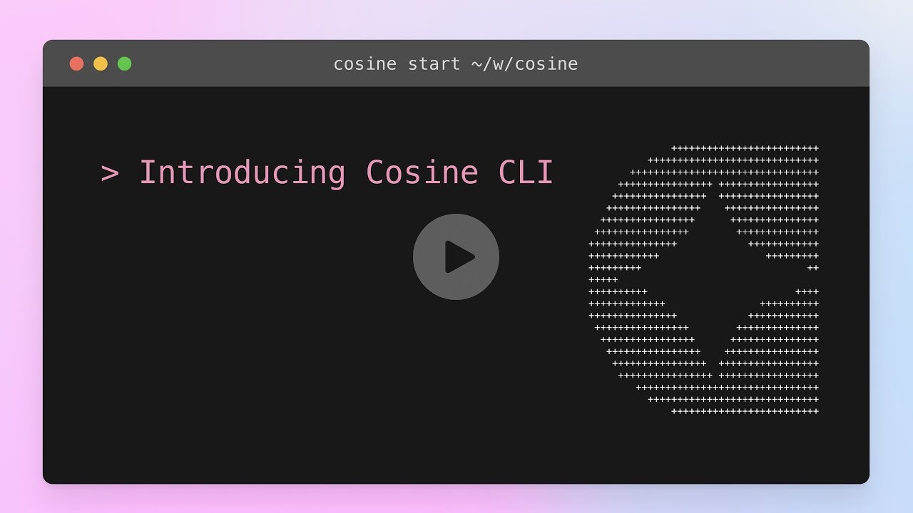 Cosine CLI: Agentic AI Coding Assistant