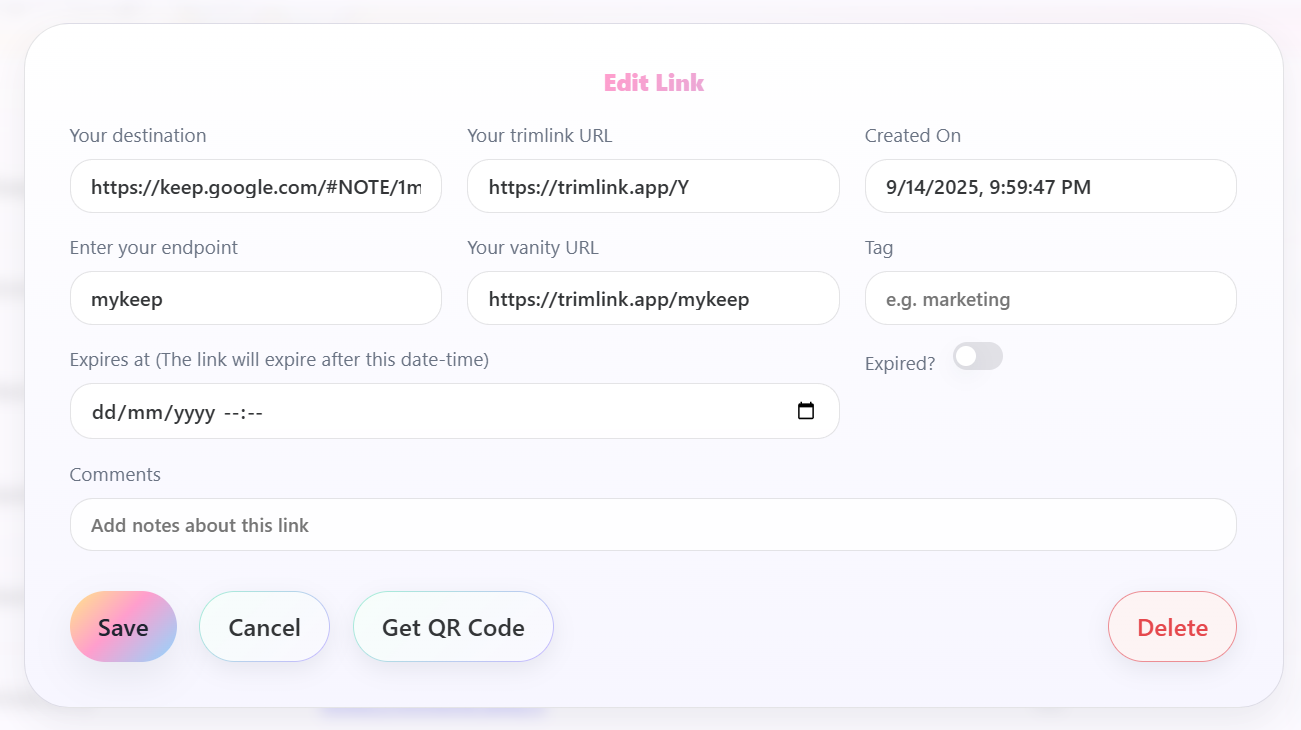 Trimlink - Short Links With Superpowers gallery image