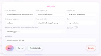 Trimlink - Short Links With Superpowers gallery image