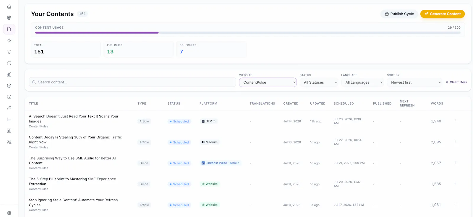 ContentPulse screenshot 5