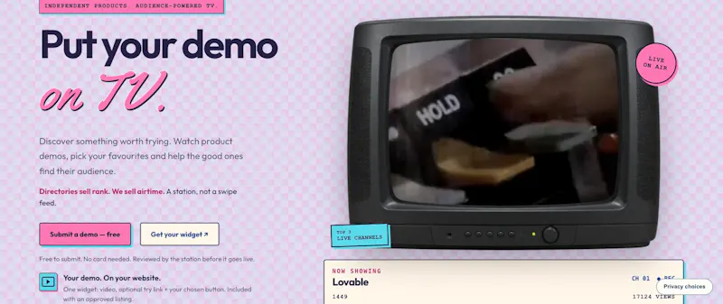 DemoTV screenshot 1